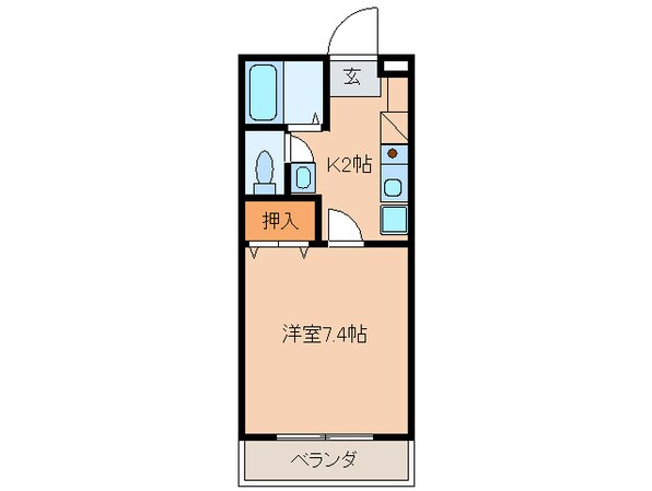 ウィング２１の物件間取画像